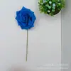 Flores Artificiais de Espuma com Bordas Enroladas, Flores de Rosa Cor de Pêssego, Flores Artificiais para Caixa de Presente de Rosa, Flores Artificiais para Casamento DIY, Atacado do Fabricante