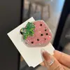 Coreia do Sul Novo Fofo Fresco Anel de Cabelo Diamante Rosa Corda de Cabeça Morango Doce Cabeça Ins Acessórios de Cabelo