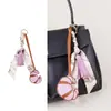 Tendencia de Moda Transfronteriza Lindo Pañuelo de Seda Bolso Croissant Colgante Nicho Versátil Bolso de Piel Sintética Colgante Pequeño para Regalo