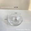 Portavelas Esférico Simple de Vidrio Transparente Bar Restaurante Copa Redonda para Vela Aromática Contenedor de Escritorio Ambiente Romántico
