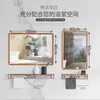 Espejo de Baño Inodoro Inodoro Espejo de Cristal Espejo Cuadrado Colgante de Pared Sin Perforaciones Colgante Horizontal Colgante Vertical Soporte de Espejo