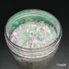 Pó de Brocado Nuvem Camaleão de Alta Transparência, Fragmentos de Pó Camaleão Óptico, Pó de Opala de Grau Cosmético Resistente a Solventes, Fábrica de Pó de Gelo