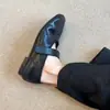 Zapatos Mary Jane Planos Cómodos Versátiles Estilo Coreano con Forro de Felpa para Mujer Modelo Nuevo 2025 con Correa de Velcro, Boca Baja, Punta Redonda y Forro de Felpa