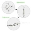 Tipo ojo acero inoxidable 304 hebilla de tornillo canasta de flores tensor de cable de acero tensor de cadena cuerpo abierto orquídea flor M5
