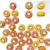 Mini Brillo Pequeña Fruta Artificial de Caqui Juguete de Comida Accesorios de Resina Pegamento de Crema Casa de Muñecas DIY Juguete Pasador de Pelo