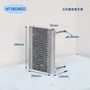 Condensador de Microcanales WT en Forma de Onda Mini Radiador Pequeño Evaporador de Disipación de Calor Ensamblaje de Intercambiador de Calor