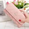 Nueva cartera de mujer, bolso de mano de gran capacidad, bolso para teléfono móvil, monedero para estudiante, bolso largo de cuero con abrazadera, bolso para tarjetas