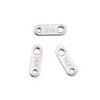 Extensión de acero inoxidable pieza final cadena de cola chapada al vacío en oro de 18K cadena de cola letras pieza redonda pulsera collar etiqueta accesorios de joyería