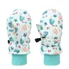 Guantes de Esquí Transfronterizos para Niños y Niñas, Forrados de Polar en Invierno, Engrosados, a Prueba de Frío, Cálidos, Cortavientos, Guantes de Cobertura Total