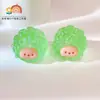 Acessórios 3D de Desenho Animado para DIY, Ovelhinhas Coloridas Galvanizadas, Figurinhas Luminosas, Pequenos Enfeites Atacado, Figurinhas de Resina Luminosas