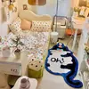 Alfombra de mesita de noche para dormitorio transfronteriza, Alfombra de terciopelo de comercio exterior, Alfombra irregular para sala de estar, Manta tufted para sofá del hogar, Esterilla aislante de felpa refrescante