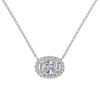 Collar de Plata Esterlina S925 Transfronterizo para Mujer, Nicho de Lujo Ligero Geométrico, Colgante de Botella de Perfume, Corte Flor de Hielo de Alta Calidad, Cadena Clavicular para Mujer