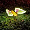 Luces de Mariposa Dinámicas Luminosas Luces Decorativas para Exteriores Paisajismo de Jardín Iluminación Nocturna Luces de Insectos Mariposa Luces de Mariposa Coloridas