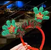 Diadema navideña transfronteriza Diadema con lazo de árbol de Navidad Pasador decorativo lindo Diadema de cuernos de alce Accesorios para el cabello al por mayor