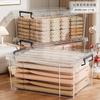 Caja de Almacenamiento para el Hogar Plástico Transparente Gran Capacidad Engrosado A Prueba de Polvo Dormitorio Ropa Edredón Caja de Almacenamiento Caja de Almacenamiento para Artículos Varios
