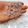 Cuentas Octogonales Decorativas de Acrílico de Cristal Altamente Transparente Imitación de Cristal Colgante Decorativo de Lámpara para Bodas y Hoteles Cortina de Cuentas para Bodas Colgante