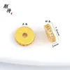 Cuentas Espaciadoras de Circonita Microincrustada de Color Duradero, Cuentas Espaciadoras con Forma de Ola, Accesorios para Pulseras y Collares de Cristal para Bricolaje