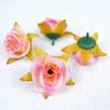 Cabeças de Flores de Rosa Pequenas Simuladas, Acessórios para Cabelo de Sapatos e Chapéus, Materiais DIY Feitos à Mão, Embalagem de Lembrança, Decoração de Cena, Flores Decorativas