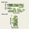 Nuevo Adhesivo de Pared Fun-C166 Hoja Verde de Monstera Simulada para Sala de Estar Decoración del Hogar, Venta al por Mayor de Exportación, Removible