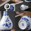 Botella de Vino de Porcelana Azul y Blanca con Forma de Calabaza de Cerámica de Jingdezhen, Jarra de Vino para el Hogar, Jarra de Vino Vacía, Recipiente Sellado para Vino, Vasija para Elaborar Vino