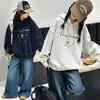 Sudadera con capucha de moda de otoño para niñas transfronteriza 2026 nuevo estilo top básico de moda para principios de otoño para niños mayores
