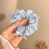 Elástico de Cabelo/Faixa de Cabeça Azul Francês com Laço para Mulheres 2025 Novo Estilo Elástico de Cabelo Faixa de Cabeça de Alta Elasticidade Elástico de Borracha