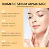 Esencia Hidratante de Cúrcuma Ouhoe Facial Hidratante Hidratante Refrescante Ligera Esencia Hidratante para Piel Seca y Sedienta