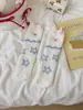 Nuevos Calcetines de Coral Fleece para Mujer, Calcetines Cálidos de Piso de Tubo Medio para Otoño e Invierno, Engrosados y Forrados de Fleece con Diseños de Estrellas y Pequeños Monstruos, Calcetines para Dormir