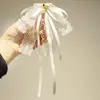 Acessórios de Vestuário Novos de Renda Fofa Femininos Gravata de Renda Preta Gravata de Pérola Broche de Alfinete com Laço