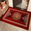 Nuevo Felpudo Rojo para Puerta de Entrada, Felpudo de Alta Calidad para Puertas Deslizantes, Felpudo Antideslizante, No Requiere Lavado, Resistente a la Suciedad, Cortable