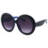 Gafas de Sol Transfronterizas 2025 Nuevo Estilo Europeo y Americano Mismo Estilo que las Celebridades de Internet para Mujer con Montura Grande y Rostros Redondos, Aspecto Retro Adelgazante Tendencia de Gafas de Sol Estilo Callejero