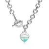 Nuevo Colgante en Forma de Corazón para Abrochar de la Marca T, Varios Estilos de Collares, Modernos y Elegantes, Selección de Influencers Populares, Diseño Clásico, Venta Directa del Fabricante