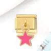 Módulo em Estoque DIY Novo Pingente Dourado Jovem Módulo Italiano Pulseira Gancho Soldado de Aço Titânio Pulseira Versátil
