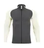 Chaqueta Deportiva de Punto para Otoño e Invierno Hombres y Mujeres Camping Equitación Exterior Ajustada Chaqueta Deportiva con Cremallera Completa