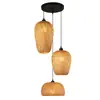 Nuevo candelabro de restaurante estilo chino, decoración del hogar con arte de bambú, tejido de bambú para salones de té, casas de huéspedes, restaurantes de hot pot, bares de granja y decoraciones de vestíbulo