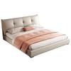 Cama Moderna Minimalista para Hogar 1.5m Cama de Lujo Ligero para Departamento Pequeño Cama Tapizada 1.8 Dormitorio Principal Cama Doble de Cuero Cama Minimalista Estilo Italiano