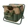 Taburete Plegable Desmontable para Herramientas de Jardín Bolsa de Almacenamiento para Herramientas de Jardín Taburete de Jardinería Multifuncional