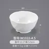 Tazones Pequeños de Melamina, Paquete de 10, Tazones de Arroz para Comida Rápida Imitación Porcelana, Tazones Blancos de Plástico para Sopa Comerciales, Tazones para Gachas, Tazones para Salsas de Restaurante Hot Pot