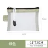 Bolsa de Malha para Armazenamento de Cartões Mini Bolsa de Malha Transparente com Zíper para Cartões Bancários Bolsa para Armazenamento de Cartões de Identificação Pasta Portátil