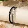 Pulseiras de Nó de Bambu para Casais Mais Vendidas Transfronteiriças para Homens e Mulheres, Pulseiras Ajustáveis de Resina Trançada de Alta Qualidade, Presentes de Luxo de Nicho