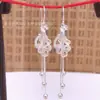 Live Supply Brincos Femininos de Alto Padrão Estilo Palácio Retrô Banhados a Prata com Design de Fênix Brincos com Franjas da Moda Brincos Atacado