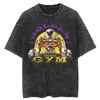 Camiseta de Moda Streetwear de Verano Negro Lavado Dragon Ball an