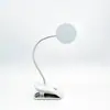 Puede ajustar el ángulo de la manguera de plástico alta y baja, atenuación de tres velocidades, luz LED recargable con clip, luz nocturna