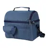 Bolsa de Almoço Dupla Camada à Prova d'Água com Isolamento Térmico Bolsa de Almoço Simples para Estudante e Trabalhador de Escritório Bolsa de Gelo Espessada com Folha de Alumínio