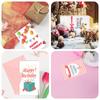 Paquete de 50 hojas de tarjetas de cumpleaños pequeñas y creativas, tarjetas de decoración para fiestas de cumpleaños y regalos.