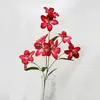 Flores Artificiales con 10 Cabezas de Lirios de Espina Estilo Pintura al Óleo para Decoración del Hogar, Sala de Estar, Hotel, Adornos de Boda y Accesorios de Fotografía