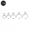 Stud de Ceja, Pendiente de Oreja, Piercing de Nariz, Piercing de Labio de Titanio G23 con Rosca Interna, Barra en C, Accesorios de Joyería para Piercing de Aleación de Titanio F136