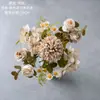 Ramo de Manzanilla de Colores Otoñales, Flores Artificiales, Flores Falsas, Plantas Verdes, Manualidades para Decoración de Bodas al por Mayor, Fabricante Transfronterizo de Ins