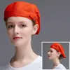 Boina Sombrero Chef Nuevo Estilo Mezclilla Camarero Sombrero de Trabajo Gorra Adelante Boina Catering Mujeres Personalizado