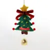 Grande Árvore de Natal de Feltro de Lã Decoração Presente Pingente Pequeno Carro de Natal Pendurado Decoração de Natal Pingente de Sino